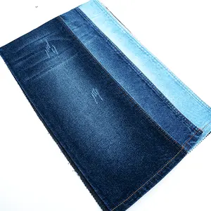ייצור המוני זול מתיחה אופנתית בד ג'ינס עבה ומוצק לג'ינס וטופ ג'ינס