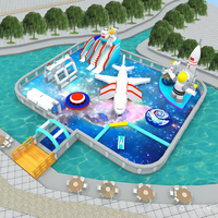 Piscine gonflable flottante en PVC pour enfants, pont flottant pour zone scénique, équipement de divertissement, utilisation extérieure, à domicile ou à l'école, directement de l'usine