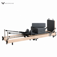 Machine de yoga Reformer en bois d'érable, 6 ressorts, 5 vitesses, durable, portable, qualité professionnelle, ensemble complet, certifiée CE, OEM, pour salle de sport et fitness