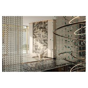 Mattonelle di mosaico <span class=keywords><strong>in</strong></span> <span class=keywords><strong>pietra</strong></span> naturale con intarsio <span class=keywords><strong>in</strong></span> foglia d'oro per rivestimenti murali esclusivi per bagno e Spa - Product Image 1