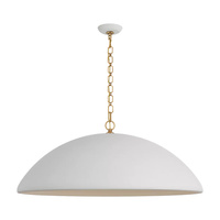 Lustre en forme de dôme nordique, en plâtre blanc, éclairage rétro, design moderne, lampe de plafond en laiton, salon, hôtel, maison, villa