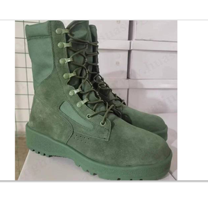 TSB21 Ankle Light Weight Outdoor Sports Hiking Hunting Camping Boots Breathable Green Suede Rubber Outsole - Product Image 6