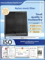 Filtre à charbon actif en maille de nylon pour climatisation centralisée, élément filtrant primaire anti-poussière pour sortie d'air à lamelles