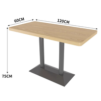 Ensemble de salle à manger commercial moderne pour les restaurants de poulet frit, personnalisable, avec banquette murale semi-circulaire
