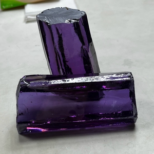 Precio al por mayor: Piedra de circonita cúbica sin cortar de alta calidad, material en bruto de amatista CZ. - Product Image 3