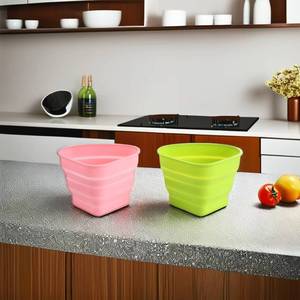 Passoire pliable en silicone pour cuisine, panier filtrant pour égoutter - Product Image 3