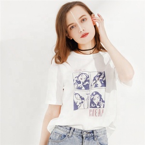 Print Ontwerp T-<span class=keywords><strong>Shirts</strong></span> Vrouwelijke Stijlvolle Effen Vrouwelijke T-<span class=keywords><strong>Shirts</strong></span> Voor Vrouw T-Shirt Vrouwen Dames - Product Image 4