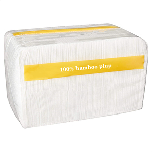 100% الخيزران 33*33 مخصص شعار مناديل ورقية رقيقة - Product Image 2