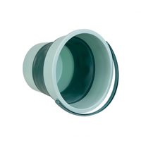 Seau pliable et rétractable portable en PP+TPR 10L, résistant, multi-usage, pour eau bouillante, idéal pour enfants, activités de plein air, pêche et voyage