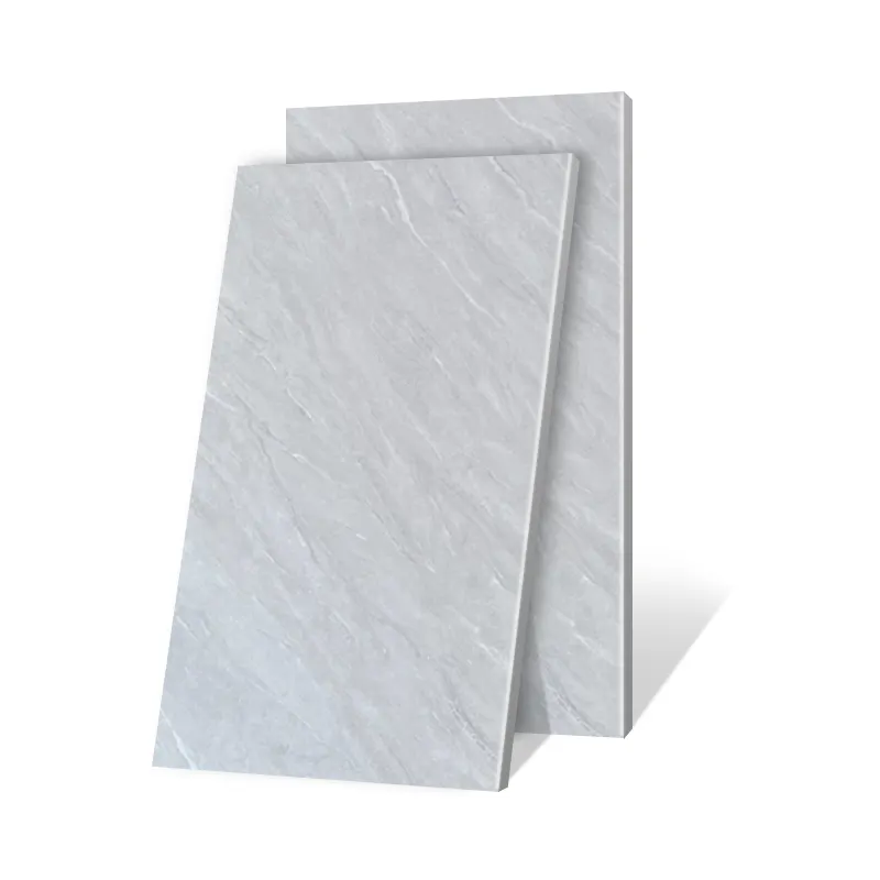 600x300mm Non Slip Modern Cement Style Dark Grey Bathroom Ceramic Floor Tiles