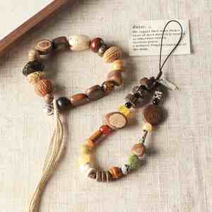 Perles en bois naturel non teintes en vrac, mélange de 12 mm, écologiques, classiques, pour bracelets, colliers et kits de bricolage - Product Image 5