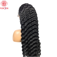 Perruque Lace Front Transparente 13x4 Sans Colle 100% Cheveux Humains Vierges Remy, Bonnet Élastique, Coupe Bob, Ondulations Souples, Tresses Africaines, Compatible DIY, Résistante à la Chaleur