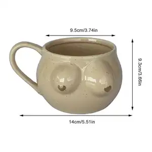 Compleanno creativo regalo di natale grandi Boobies Mug tazze nordiche in ceramica personalizzate per caffè tè acqua