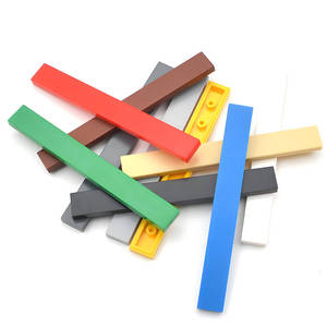 Bloc de carreaux classique 1x8 carreaux de construction en <span class=keywords><strong>vrac</strong></span> bloc plat 85 pièces compatible avec les pièces <span class=keywords><strong>Lego</strong></span> pour accessoires de poupée - Product Image 2