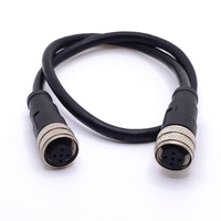 M12-Buchse zu Buchse A-codiertes 5-poliges Kabelstecker-codiertes Kabel mit hoher Konnektivität