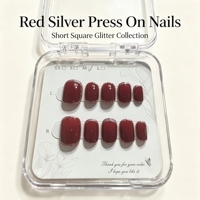 Faux ongles ABS de haute qualité style français avec colle, pré-conçus pour le quotidien et les fêtes