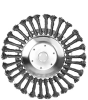 8 pouces 200mm brosse à roue en fil de fer pour pelouse wacker brosse coupe-herbe coupe-herbe jardin