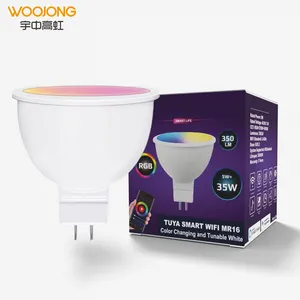 WOOJONG Alexa Google Home หลอดไฟ Led GU10/GU5.3หลอดไฟ24โวลต์ Rgb MR16