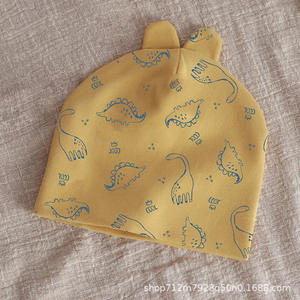 Casquette fœtale bébé une classe automne et hiver pur coton 0-3 <span class=keywords><strong>mois</strong></span> casquette nouveau-né protection de la tête douce nouveau-né porter un chapeau d'été - Product Image 3