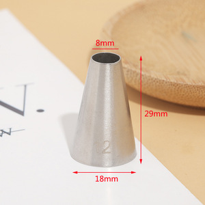 Punta Decorativa Rotonda in Acciaio Inox 304 <span class=keywords><strong>per</strong></span> Decorazione <span class=keywords><strong>Torte</strong></span>, Scrittura e Crema, Formato Piccolo in Blister - Product Image 4