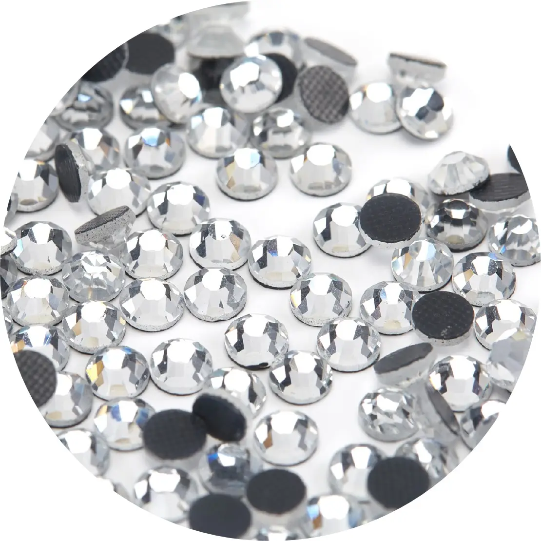 SS6 Kleurrijke Plaksteen Hotfix Glas Crystal Rhinestones Voor Kleding