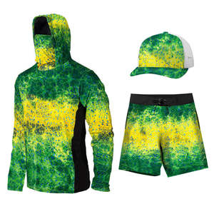 Camicia da pesca a maniche lunghe personalizzata felpa con cappuccio serie Design Fishing Set UPF50 + protezione UV camicia da pesca con cappuccio ad asciugatura rapida - Product Image 6