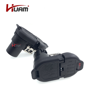 Connecteur de câblage d'<span class=keywords><strong>attelage</strong></span> de remorque pour pare-chocs arrière, <span class=keywords><strong>adaptateur</strong></span> 7 broches 4 pôles avec support, remplace 9U5Z-14489-MAA pour Ford 2009-2023 - Product Image 6