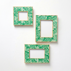 Eco-Friendly Wood Inlay Photo <b>Frame</b> Customized Shape <b>White</b> Color Silk Screen Printed Modern Design Handmade in Uttar Pradesh - Product Image 1