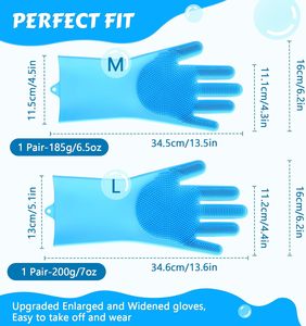 Gants de toilettage pour chiens et chats en silicone souple, pour massage, lavage et bain – Offre spéciale - Product Image 2
