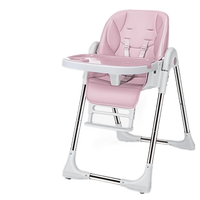 Chaise haute pliable multifonctionnelle nordique pour bébés, table à manger pour nourrissons de 0 à 12 mois