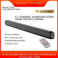 El sistema de audio de cine en casa de alta calidad incluye barras de sonido e inalámbricas para subwoofers Bluetooth para uso en computadoras y teléfonos móviles