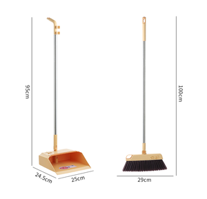 Juego de Limpieza Doméstica Mejorado con Mango Largo <span class=keywords><strong>Plegable</strong></span> de PET y Acero Inoxidable con <span class=keywords><strong>Escoba</strong></span> y Recogedor para Uso en el Hogar - Product Image 3