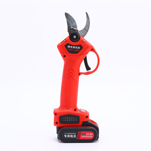 Ciseaux de jardin électriques télescopiques DIY 40 mm avec poignée antidérapante pour moteur sans balais, en acier au carbone, avec 2 batteries rechargeables 2000 mAh - Product Image 1