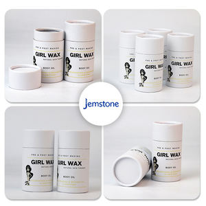 Embalaje de tubo de papel de cilindro artesanal Kraft biodegradable reciclado de alta calidad 100% con tapa - Product Image 6