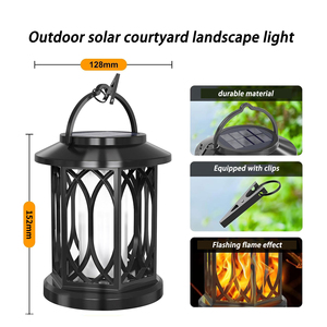 Lampes murales de jardin électriques décoratives et projecteurs LED solaires pour la conception de paysages de jardin - Product Image 6