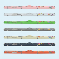 Étui de queue de billard en cuir noir 2 emplacements pour 1/2 queue, série Rainbow, haute qualité, durable, résistant au froid, maintien de la chaleur, MOQ 1