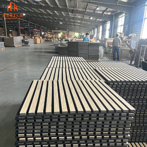 Đục gỗ Acoustic tấm Tường âm thanh khuếch tán âm thanh tấm thiết kế hiện đại cho văn phòng phòng hội nghị phòng tường trang trí nội thất - Product Image 6