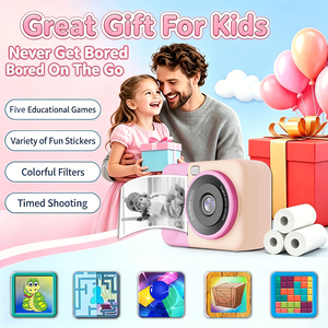Pantalla abatible de 2.4 pulgadas 180 °   Cámara con Lente Abatible e Impresora Térmica, Regalo para Niños de 3 a 12 Años - Product Image 4