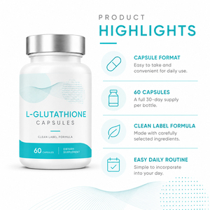 Complément de Collagène Éclat Liposomal Original Réduit au GSH 500mg et Vitamine C 30000, Capsules de L-Glutathion Personnalisées pour Adultes - Product Image 5