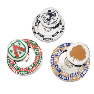 Marqueur de balle de golf 3D 40mm 43mm en acier inoxydable de luxe, personnalisé avec logo, jeton de poker en métal, pièces amusantes, marques magnétiques, modèle 2024 - Product Image 2
