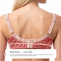 Soutien-gorge à armatures pour femmes grandes tailles, imprimé léopard, respirant, sans couture, fin, pour tous les jours, avec bretelles réglables
