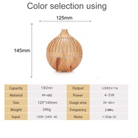 Diffuseur d'arôme électrique Portable en Grain de bois, diffuseur d'aromathérapie d'huile essentielle de bureau