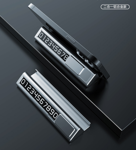 ป้ายทะเบียนรถสำหรับจอดรถชั่วคราวแบบ<span class=keywords><strong>2</strong></span> in 1ทำจากอลูมิเนียมอัลลอยด์เรืองแสงแบบ<span class=keywords><strong>2</strong></span> in 1พร้อมที่ยึดโทรศัพท์มือถือ - Product Image 2