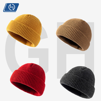 Bonnet en tricot 100% acrylique pour femme, automne-hiver, chaud, épais, style coréen, décontracté, doux