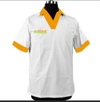 Chemise de chef cuisinier noire cuisson autres uniformes vêtements de travail serveur serveuse polo