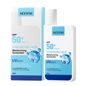 <span class=keywords><strong>Crème</strong></span> <span class=keywords><strong>solaire</strong></span> teintée à étiquette privée SPF 50, acide hyaluronique, légère et hydratante pour les peaux foncées, utilisation quotidienne sans effet blanchâtre - Product Image 6