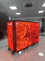 Pantalla LED portátil personalizada para cabina de DJ, ideal para eventos en clubes nocturnos, con soporte de suelo interior y v