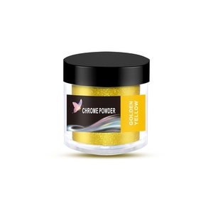 Poudre chromée <span class=keywords><strong>effet</strong></span> <span class=keywords><strong>miroir</strong></span> métallique de luxe pour matériaux de bricolage en résine, slime, artisanat, paillettes pour nail art, <span class=keywords><strong>vernis</strong></span> à ongles en 20 couleurs - Product Image 2