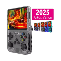 Console de jeu portable R36S 64 Go, 15000 jeux vidéo classiques rétro, écran 3,5 pouces, système Linux EE, console de jeu portable classique en plastique
