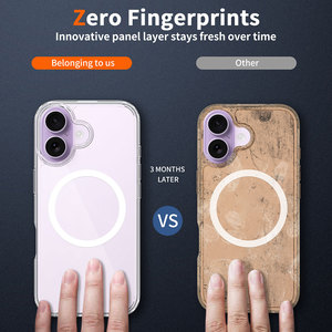 Funda Transparente Antiamarilla para iPhone 17 16 15 14 13, Antigolpes y Antipolvo, 1.5MM PC+TPU, Carcasa Transparente para Teléfono Móvil - Product Image 3
